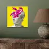 Buste - Slangen - Geel aluminium wit klein -sfeer2
