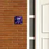 Paarse bladeren - Modern Naambord Vierkant klein -sfeer3-XS