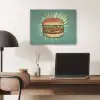 Hamburger - Illustratie - Sla - Kaas PET vilt klein -sfeer5
