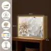 Bloemen - Wit - Natuur Light Box met batterij (Wandlamp) middel -USP_websiteoverzichtNL