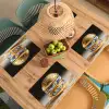 Delftsblauw - Goud - Burger Placemat vinyl groot -zzsfeer5_Kitchenyeah-website