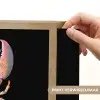 Kreeft - Roze - Zacht - Zwart Light Box met batterij (Wandlamp) middel -USP_websiteprintNL