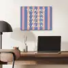 Try again - Strepen - Roze - Verticaal - Blauw PET vilt klein -sfeer5