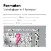 Bliksem - Roze - Stippen Muismat XXL klein -sfeer5