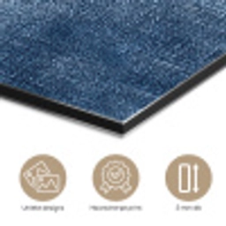 Linnen - Textuur - Patroon - Denim - Rustiek aluminium wit klein 46 -closeup_NL