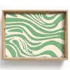 Zebrapatroon - Groen - Retro Dienblad Rechthoek middel -z3d_shopping