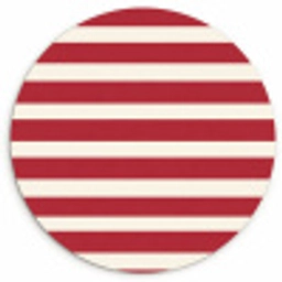 Strepen - Patroon - Rood Wandcirkel kunststof plaat 5mm dik klein 188 -3d