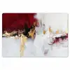 Rood - Marmer - Abstract - Goud - Modern Placemat vinyl groot -zzsfeer1_Kitchenyeah-website