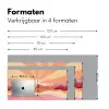 Bergen - Abstract - Zonnestralen - Roze Muismat XXL klein -sfeer5