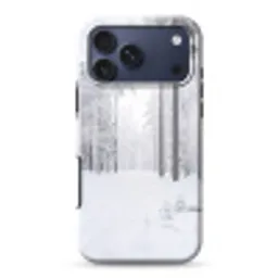 Bos - Sneeuw - Pad - Winter - Stilte Toughcase MagSafe Apple iPhone 17 Pro Max klein -3d