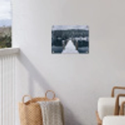 Steiger - Meer - Sneeuw - Bergen - Rustgevend tuinposter los doek klein -sfeer8