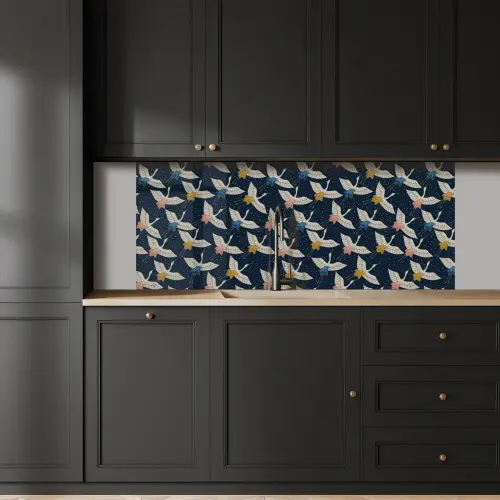 Vogels - Nacht - Japan - Patronen keuken achterwand 2 middel 871 -sfeer1