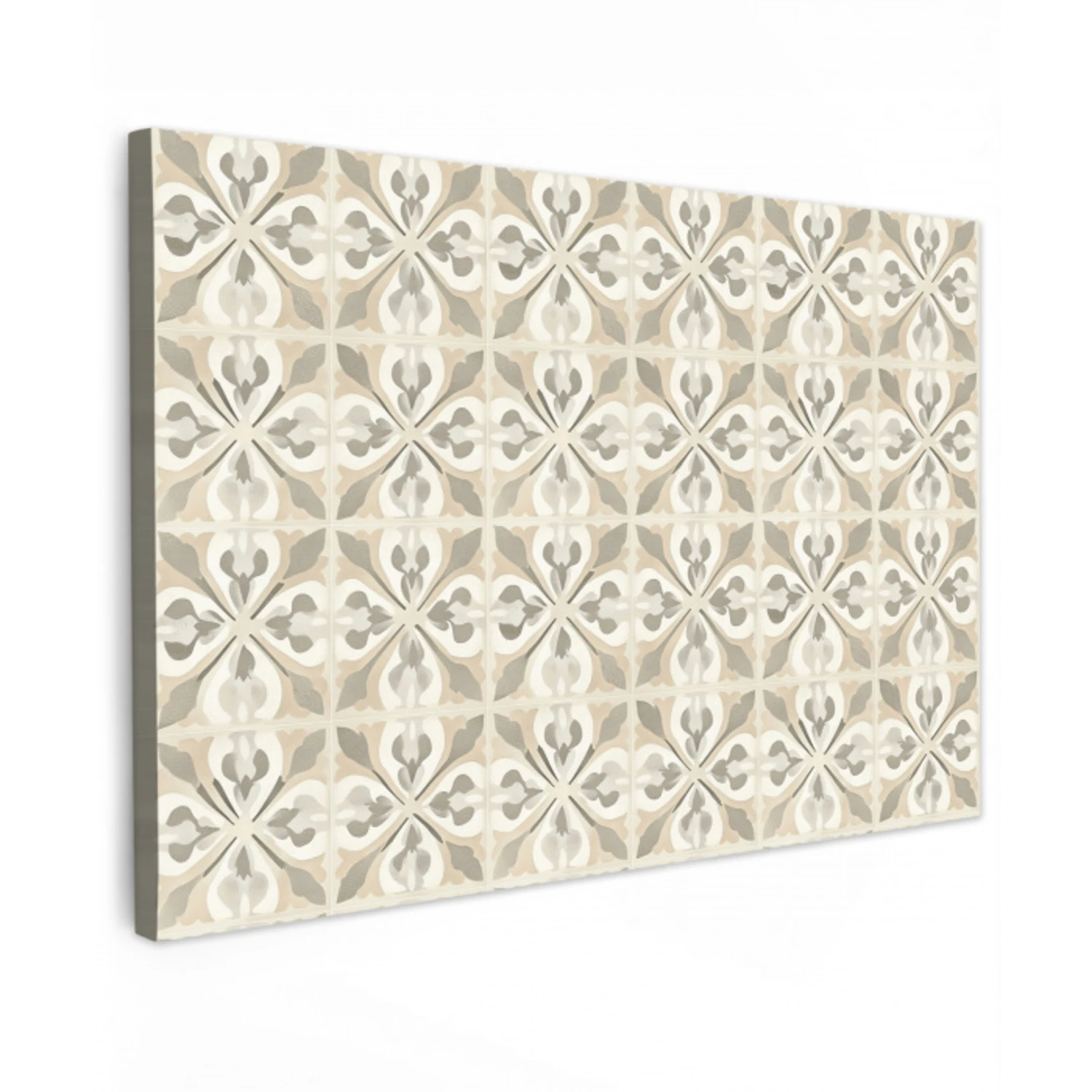 Tegel - Motief - Beige Tuinposter op houten frame 2 cm dik klein 845 -3d