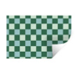 Schaakbord - Klassiek - Groen Muursticker klein 286 -3d