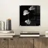 Orchidee - Bloemen - Zwart - Wit - Stilleven plexiglas 5mm klein -sfeer1
