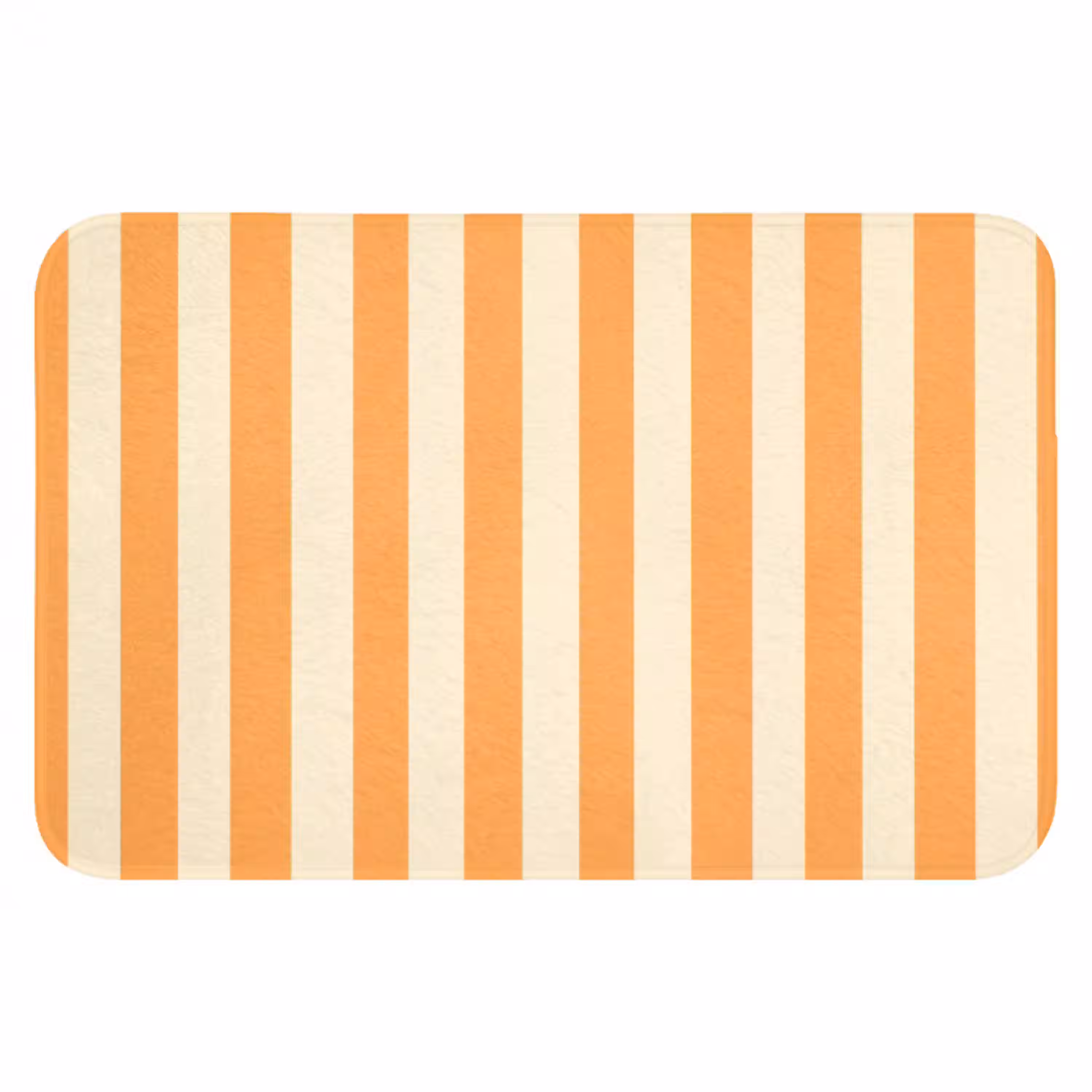 Strepen - Patroon - Oranje Badmat klein 997 -3d