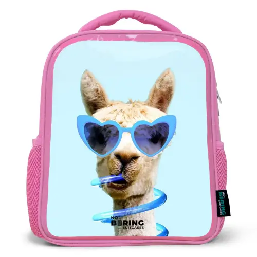 Allard Alpaca Kinderrugzak - Roze middel -3d