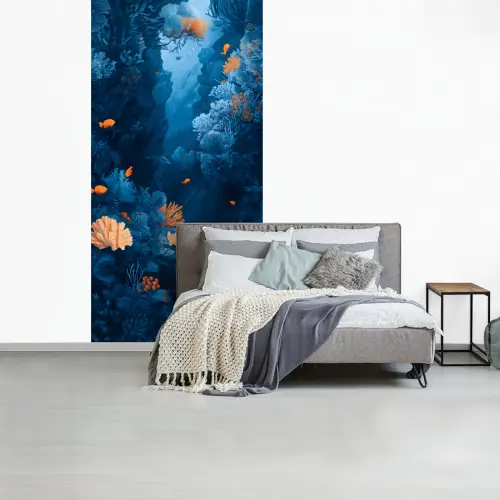 Koraalrif - Vissen - Oceaan - Blauw fotobehang vinyl groot -slaapkamer