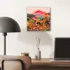 Zonsondergang - Bergvallei - Contrast aluminium wit klein -sfeer5
