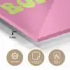 Roze - Groene bonjour - Organisch plexiglas 5mm klein -wsfeer2_DE