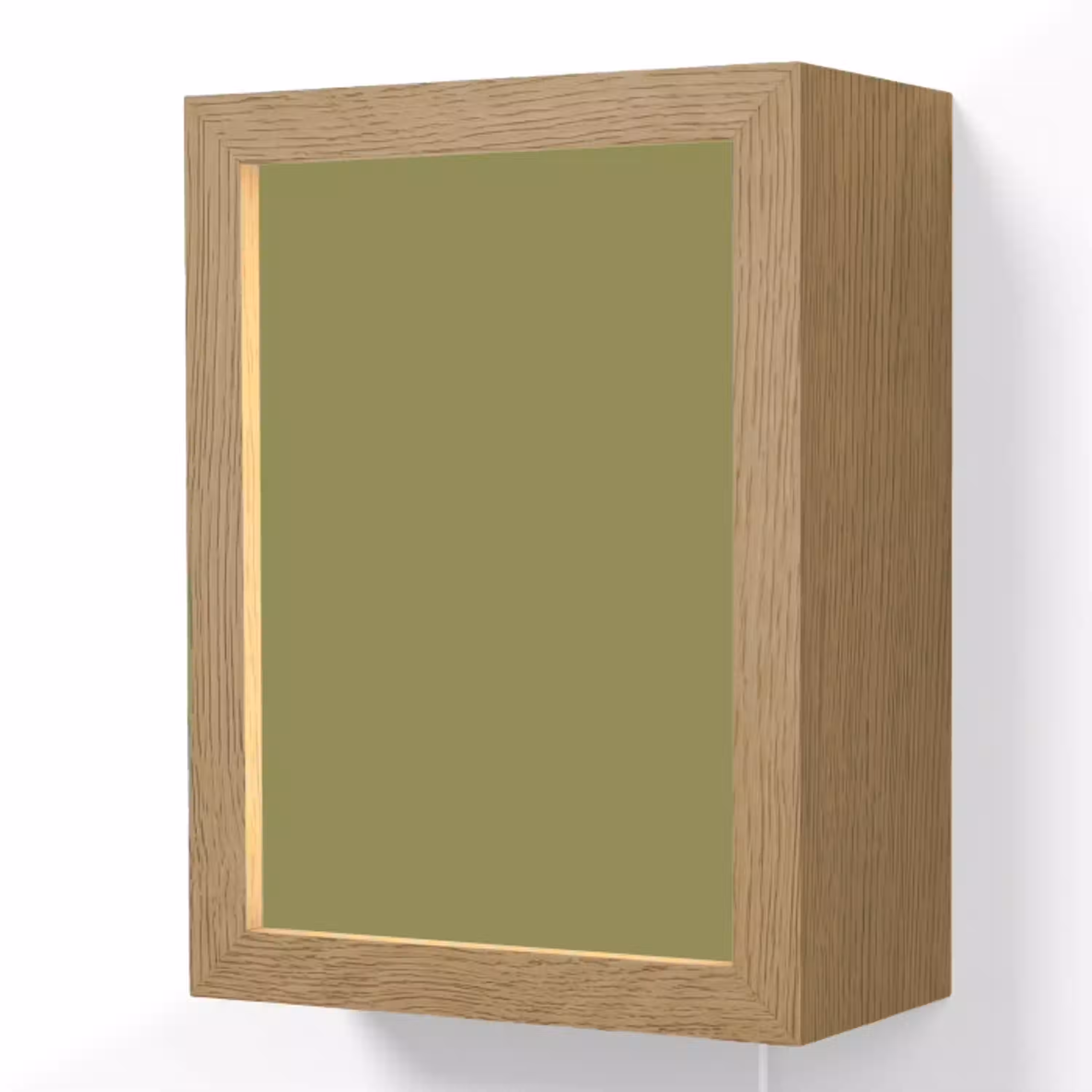 Juniper - Groen - Organisch Light Box met kabel (Wandlamp) klein 929 -3d