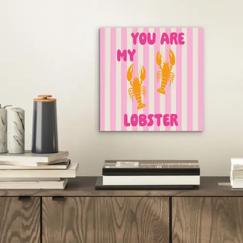 Lobster - Love - Valentijn aluminium wit klein -sfeer1