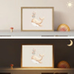 Illustratie - Minimalistisch - Illustratie - Bloemen Light Box met batterij (Wandlamp kind) middel -sfeer3_kind