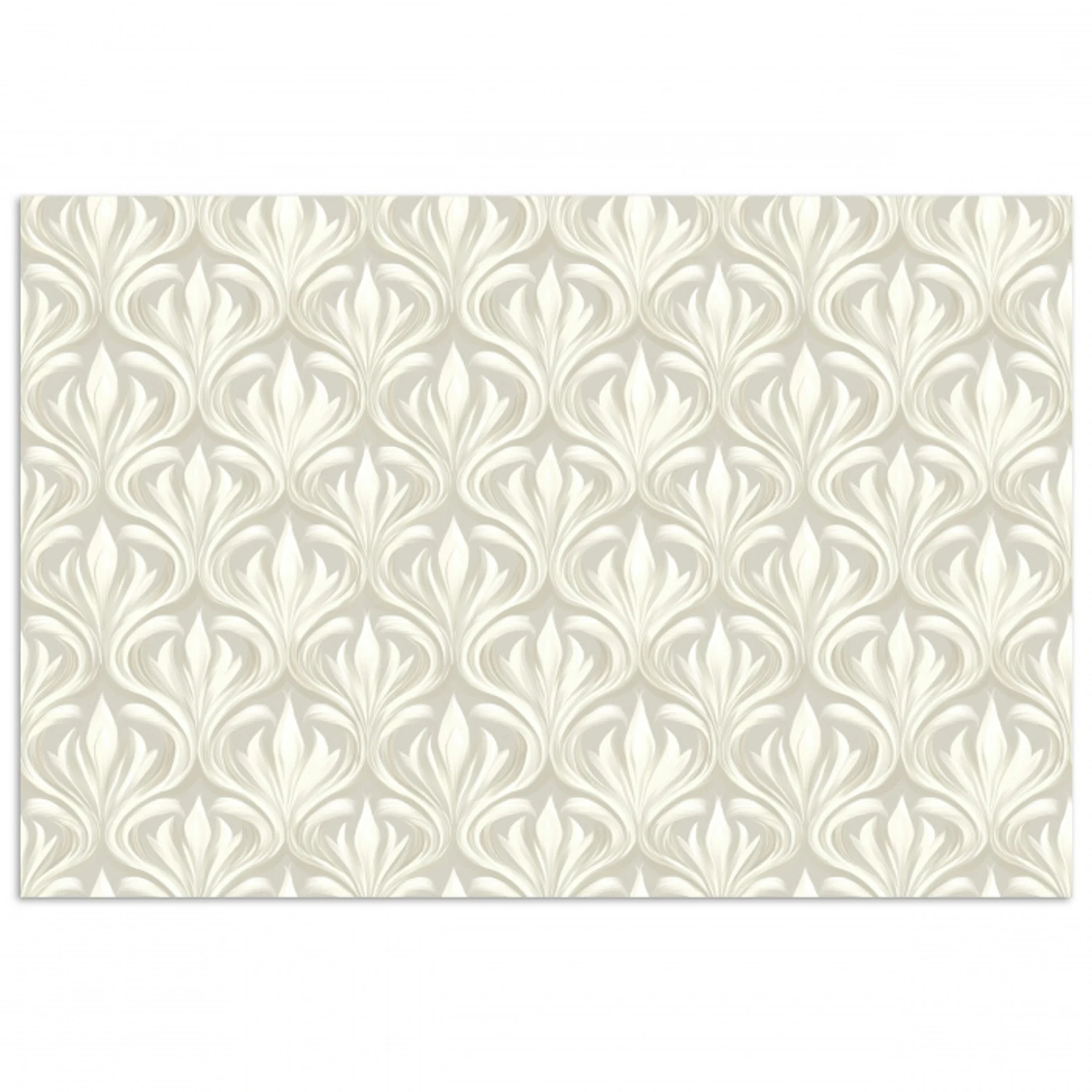 Barok - Patroon - Beige poster papier klein 62 -3d