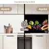 Splash - Fruit - Zwart keuken achterwand 2 middel -voor-na2_FR