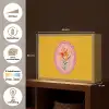 Lelie - Oranje - Lijst - Ovaal Light Box met batterij (Wandlamp) middel -USP_websiteoverzichtNL