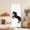 Zwart - Paard - Portret deurposter klein -sfeer2