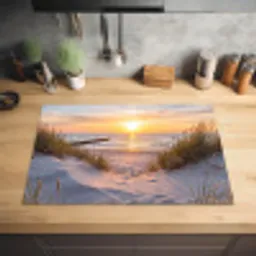 Strand - Zonsondergang - Natuur - Landschap Inductie beschermer vinyl 3mm klein -sfeer5