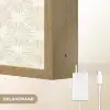 Abstract - Motief - Beige Light Box met batterij (Wandlamp) middel 907 -USP_websiteoplaadbaarNL
