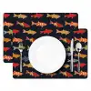 Vissen - Patroon - Kleurrijk Placemat vinyl groot 368 -zzsfeer2_Kitchenyeah-website