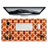 Geometrisch - Retro - Oranje Muismat XXL klein 681 -3d