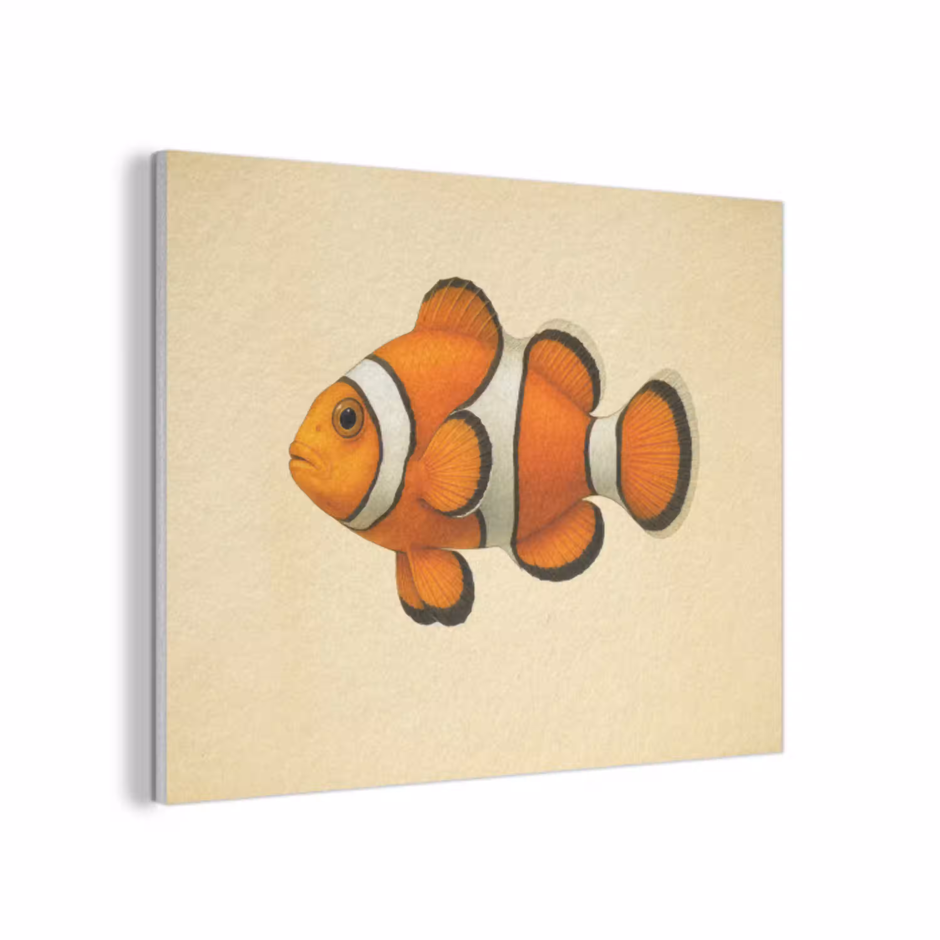 Vis - Oranje - Strepen PET vilt klein -3d