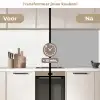 Grijs - Effen print keuken achterwand 2 middel 871 -voor-na2_NL