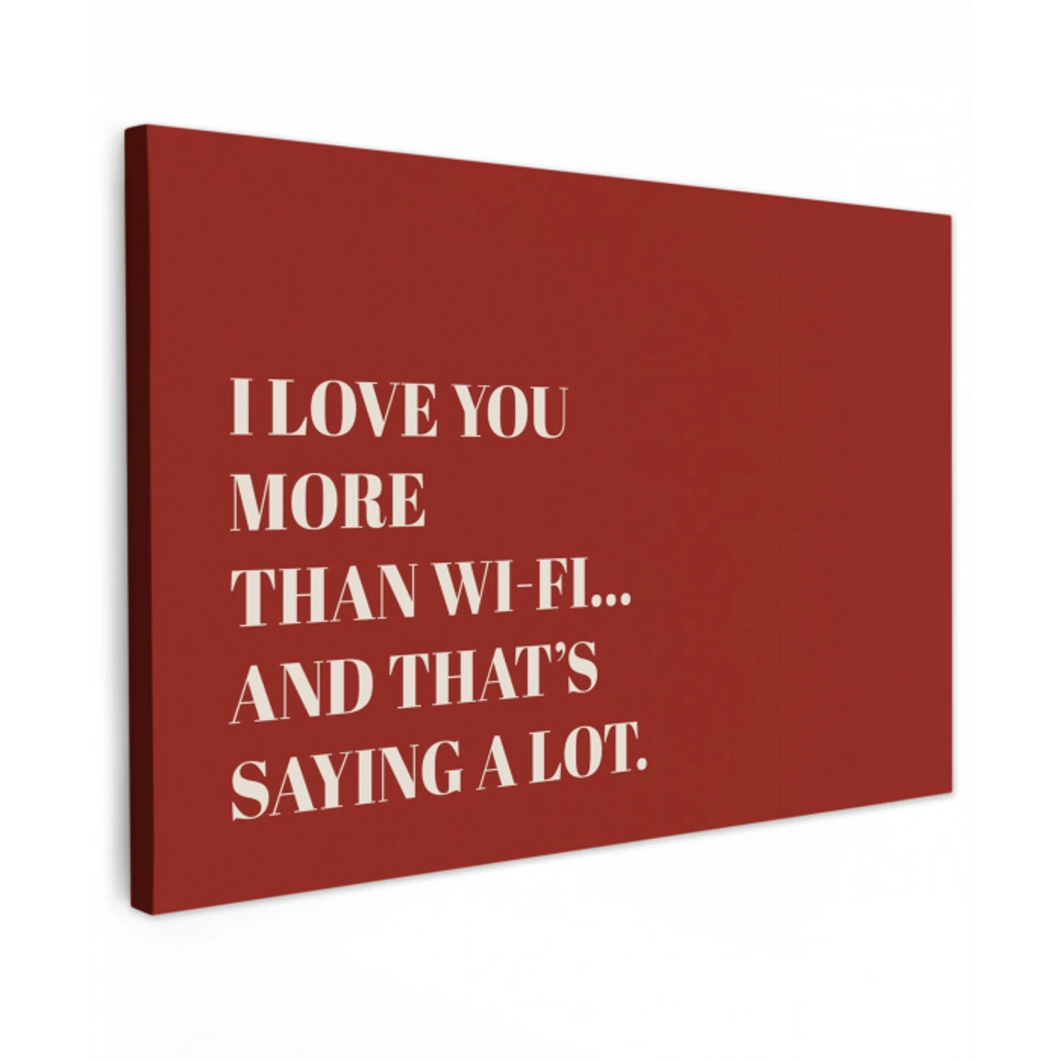 Rood - Quote - Liefde canvas 2cm klein -z3d