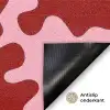 Modern - Abstract - Rood Deurmat klein 898 -antislip_NL