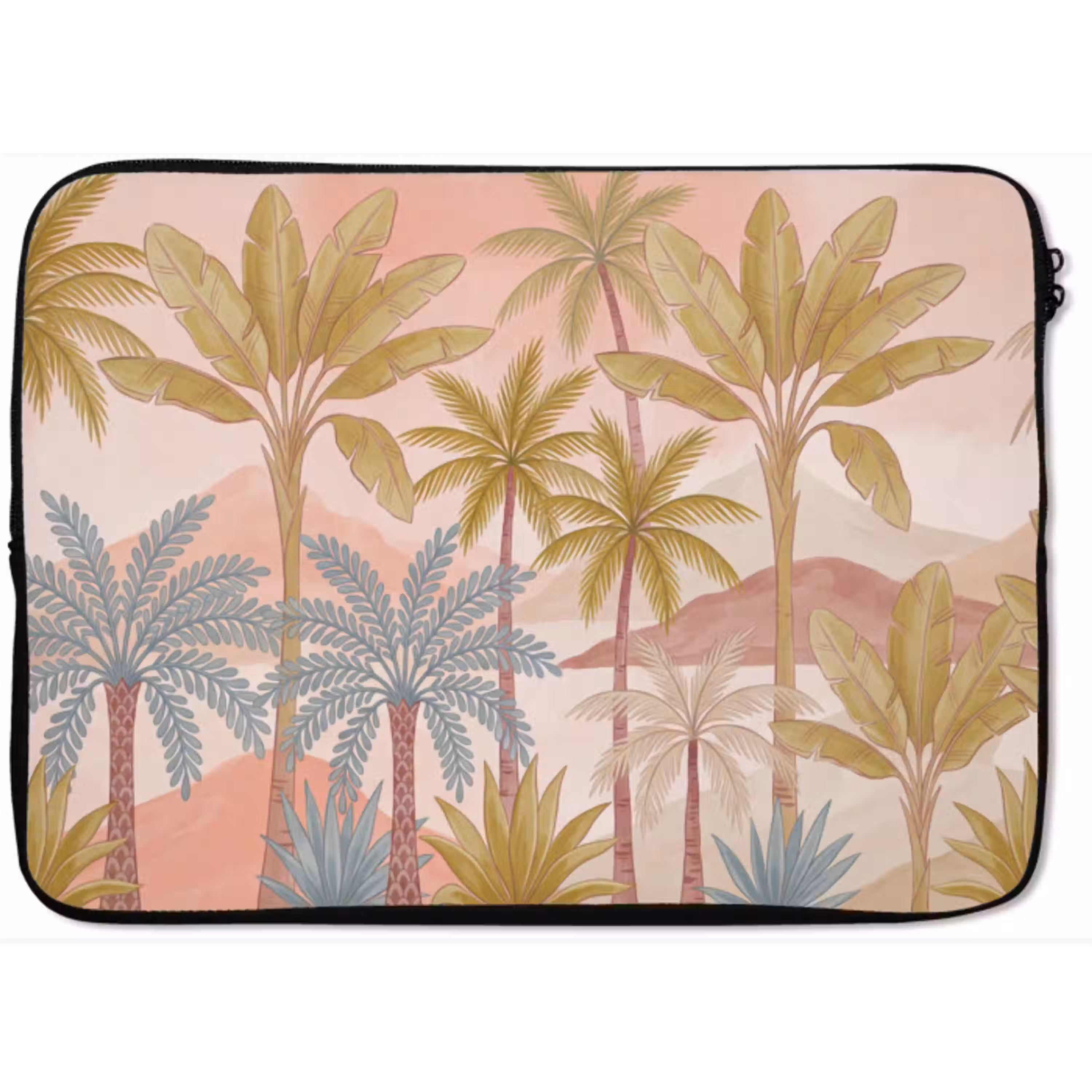 Illustratie - Palmbomen - Kleurrijk laptophoes neopreen klein -zkaufland3dotto