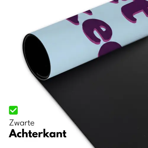 Speels - Boodschap - Blauw Muismat XXL klein -sfeer2