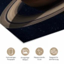 Planeten - Saturnus - Ruimte poster papier klein -tcloseup_DE
