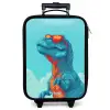 Dino met zonnebril Kinderkoffer - Zwart klein -zzz_website3d