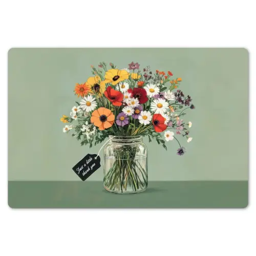 Bloemen - Vaas - Kaartje Placemat vinyl groot -zzsfeer1_Kitchenyeah-website