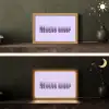 Mucho amor - Paars - Gelaagde letters Light Box met kabel (Tafellamp) klein -sfeer3