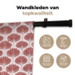 Waaier - Motief - Terra Wandkleed katoen klein 269 -sfeer2
