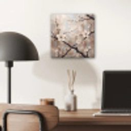 Bloesem - Takken - Schilderij - Beige - Serene aluminium wit klein -sfeer5