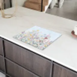 Weidebloemen - Illustratie - Kleurrijk Inductie beschermer vinyl 3mm middel -sfeer8