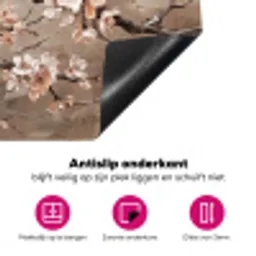 Bloesem - Takken - Schilderij - Beige - Serene Inductie beschermer vinyl 3mm klein -wsfeer4_website