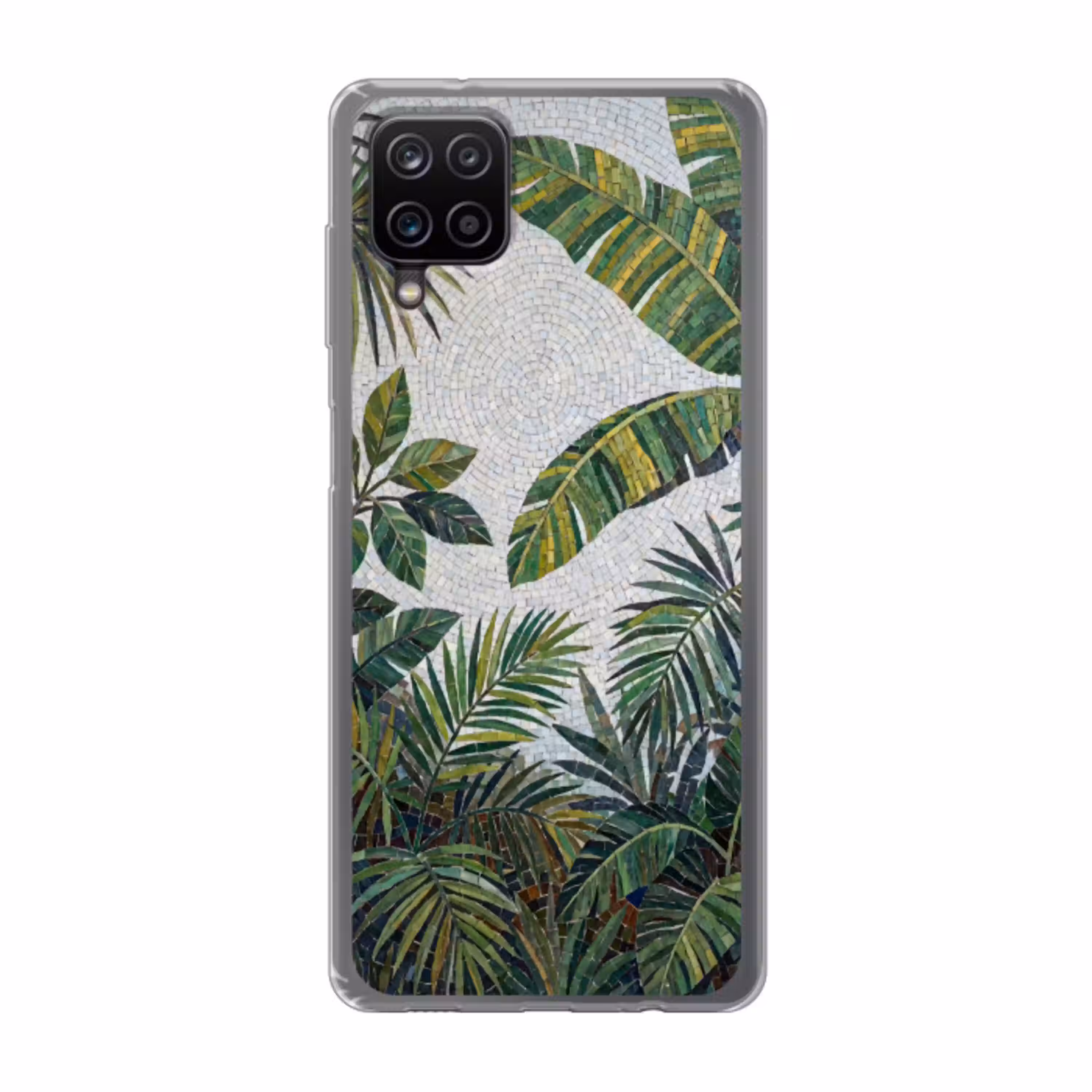 Planten - Tropisch - Mozaïek - Groen - Natuur Telefoonhoesje Samsung Galaxy A12 klein -3d